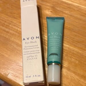 Avon Eye Block Environmental Protection Cream - Teal and White Tube